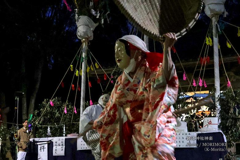 杵舞(きねまい)(跡江春神楽)にて